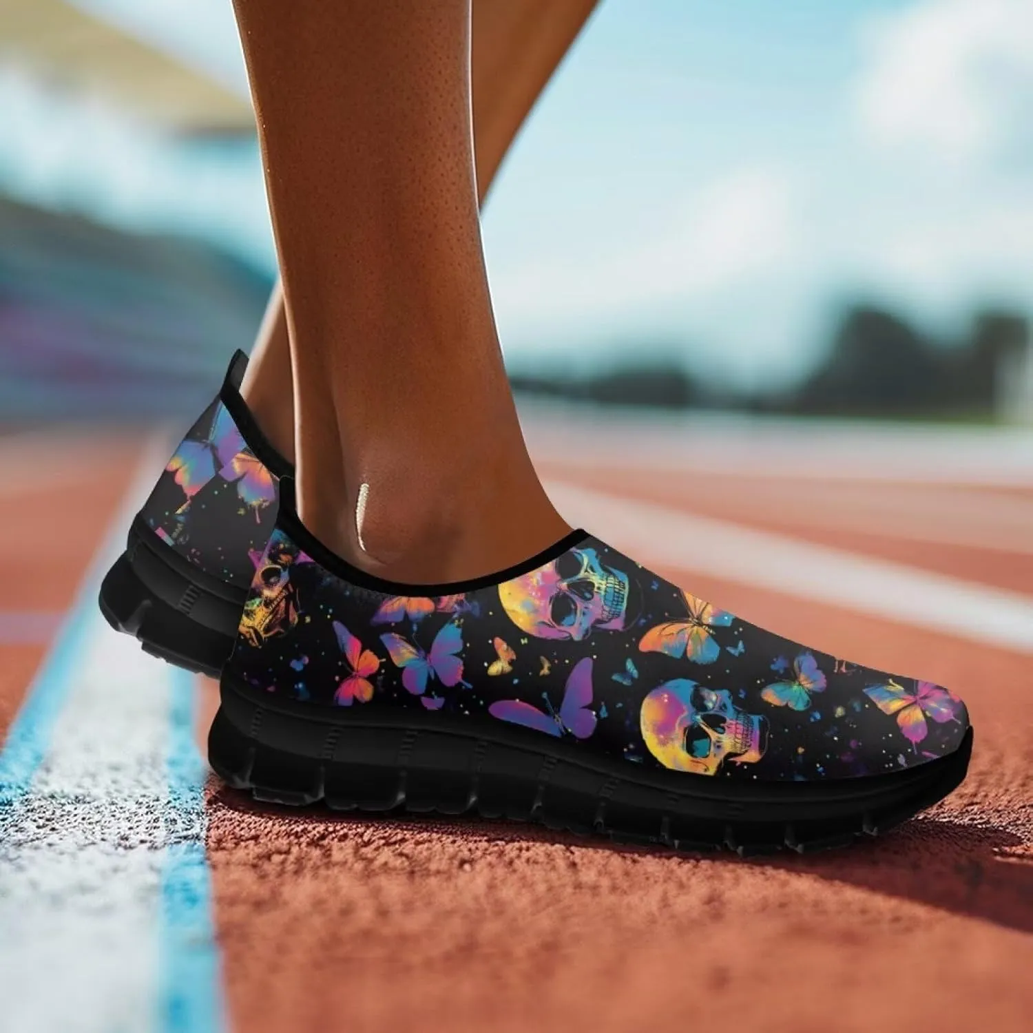 Women Slip On Sneakers Trendy Casual Shoes Womens Non Slip Walking Shoes