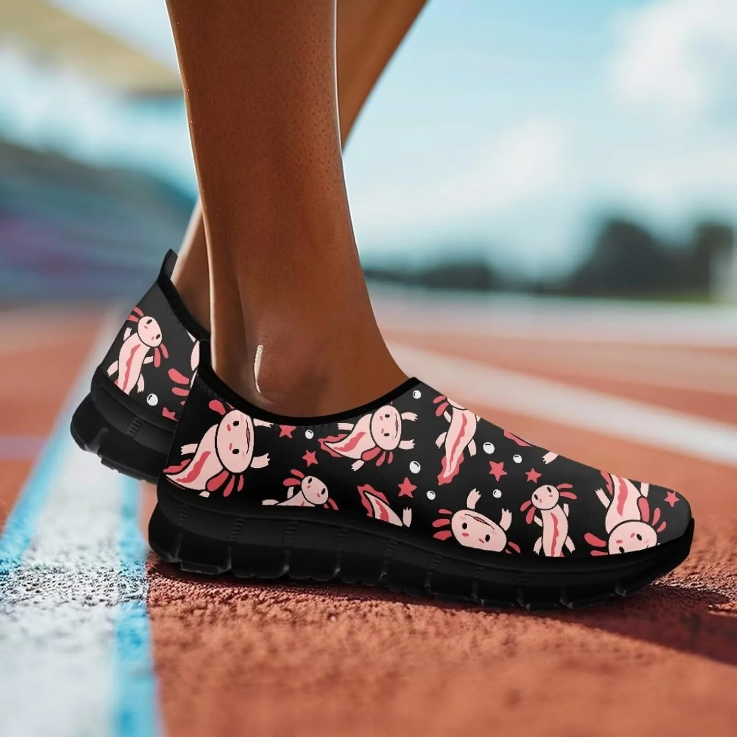 Women Slip On Sneakers Trendy Casual Shoes Womens Non Slip Walking Shoes