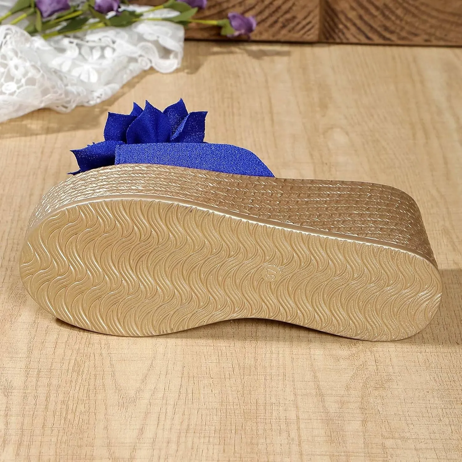 Women Summer Platform Wedge Sandals Open Toe High Heel Beach Slippers Casual Dress Ankle Strap Flip Flops Vacation Travel Fashion Comfortable Slides