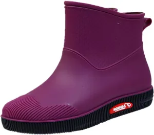 Women's Ankle Rain Boots Waterproof Rubber Boots Women Short Garden Boots Anti Slip Outdoor Lightweight Work Booties