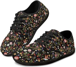 Women's Minimalist Barefoot Shoes Lightweight Mesh Sneakers Casual Walking Shoes Breathable Non-Slip Running Shoes Comfortable Low Top Footwear Work Flats
