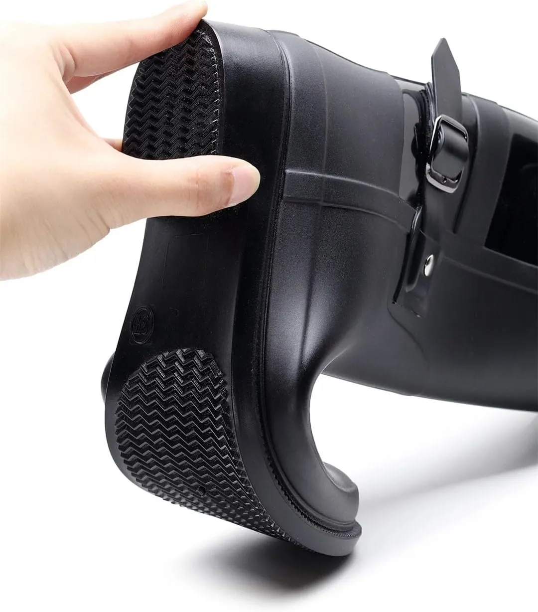 Women's Rain Boots With Buckles, High Shaft Rain Shoes That Are Anti-Slip And Waterproof