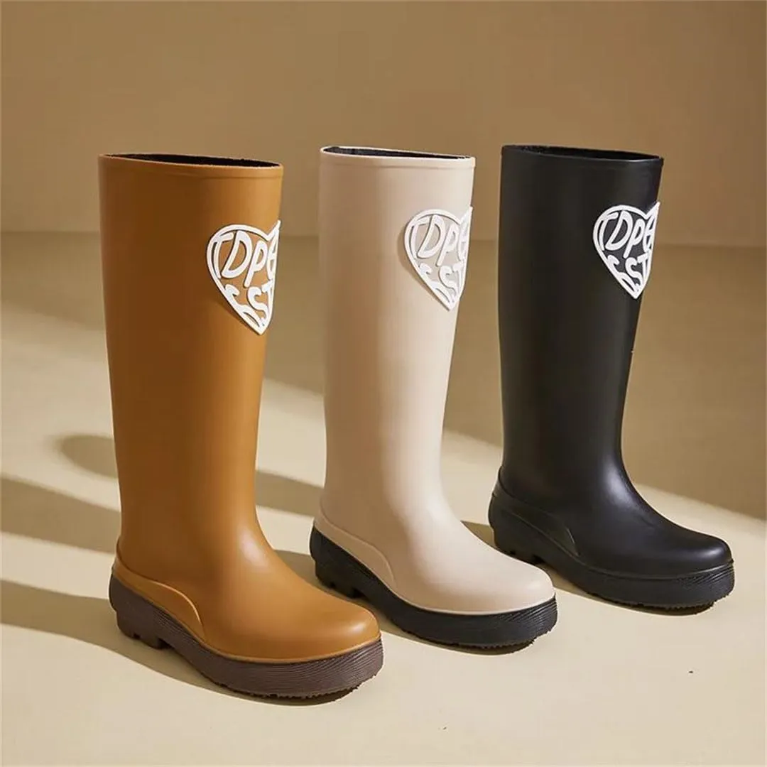 Women's Rain Shoes Waterproof Non-Slip Rain Boots Soft Soled Comfortable Rubber Shoes For