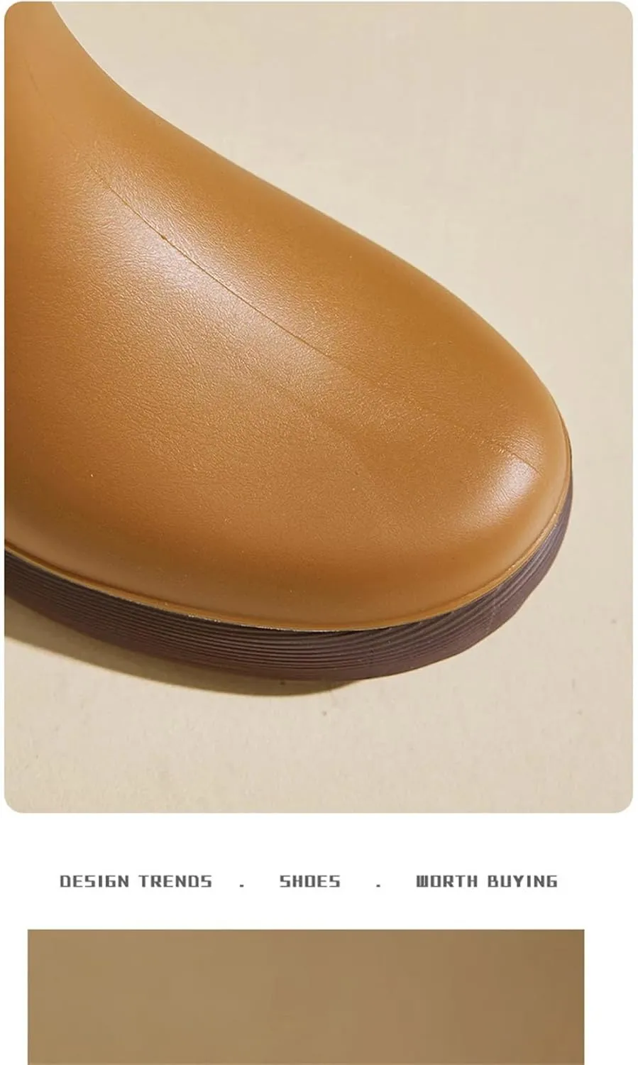 Women's Rain Shoes Waterproof Non-Slip Rain Boots Soft Soled Comfortable Rubber Shoes For