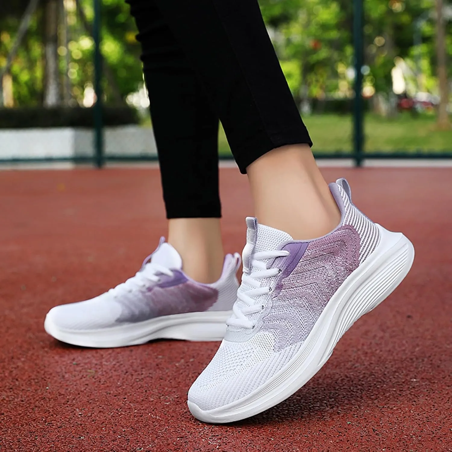 Womens Running Sneakers Breathable Lightweight Mesh Soft Sole Athletic Shoes Business Casual Non Slip Walking Sneakers