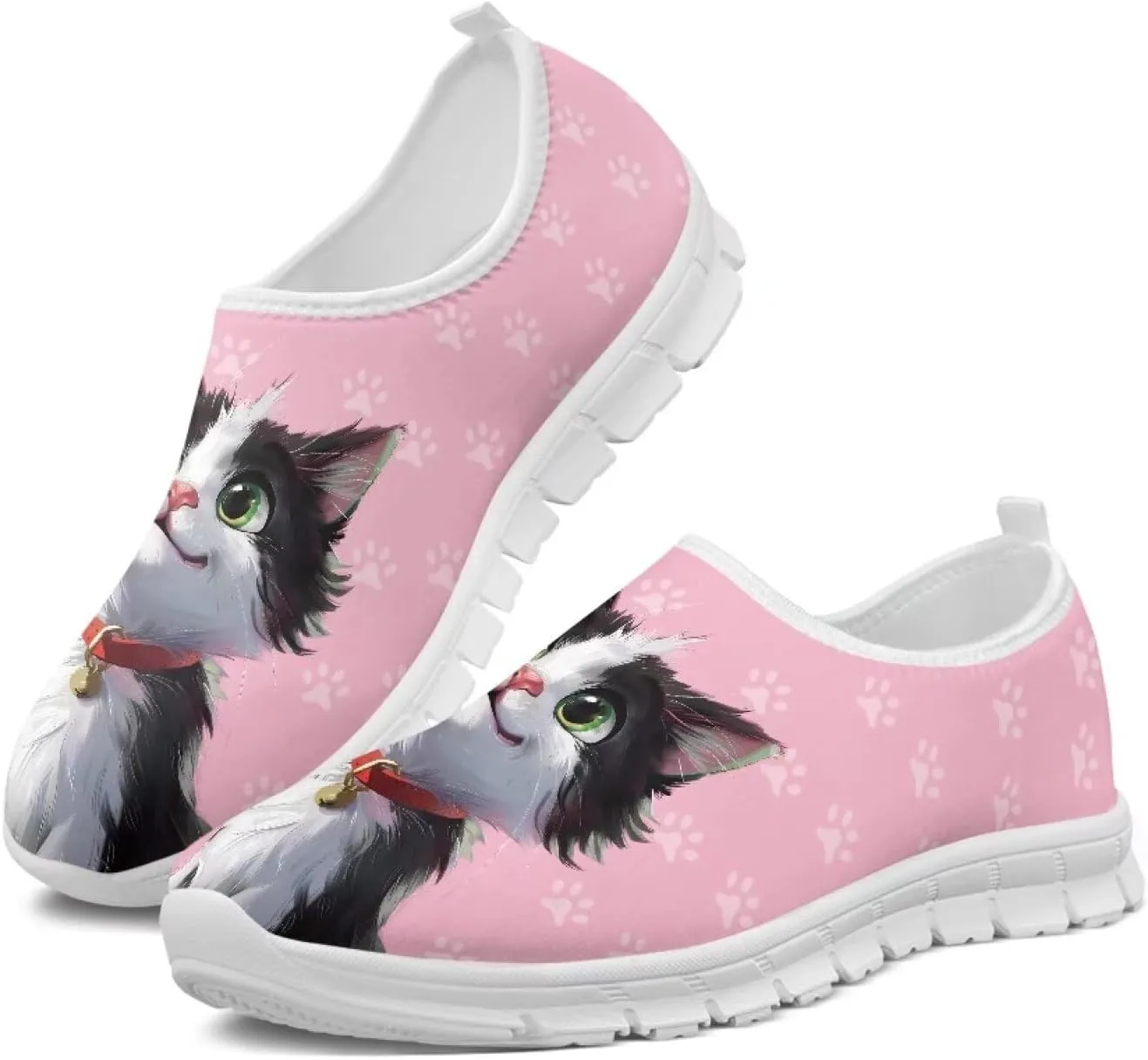 Womens Slip On Sneakers Trendy Casual Shoes for Women Non Slip Work Shoes
