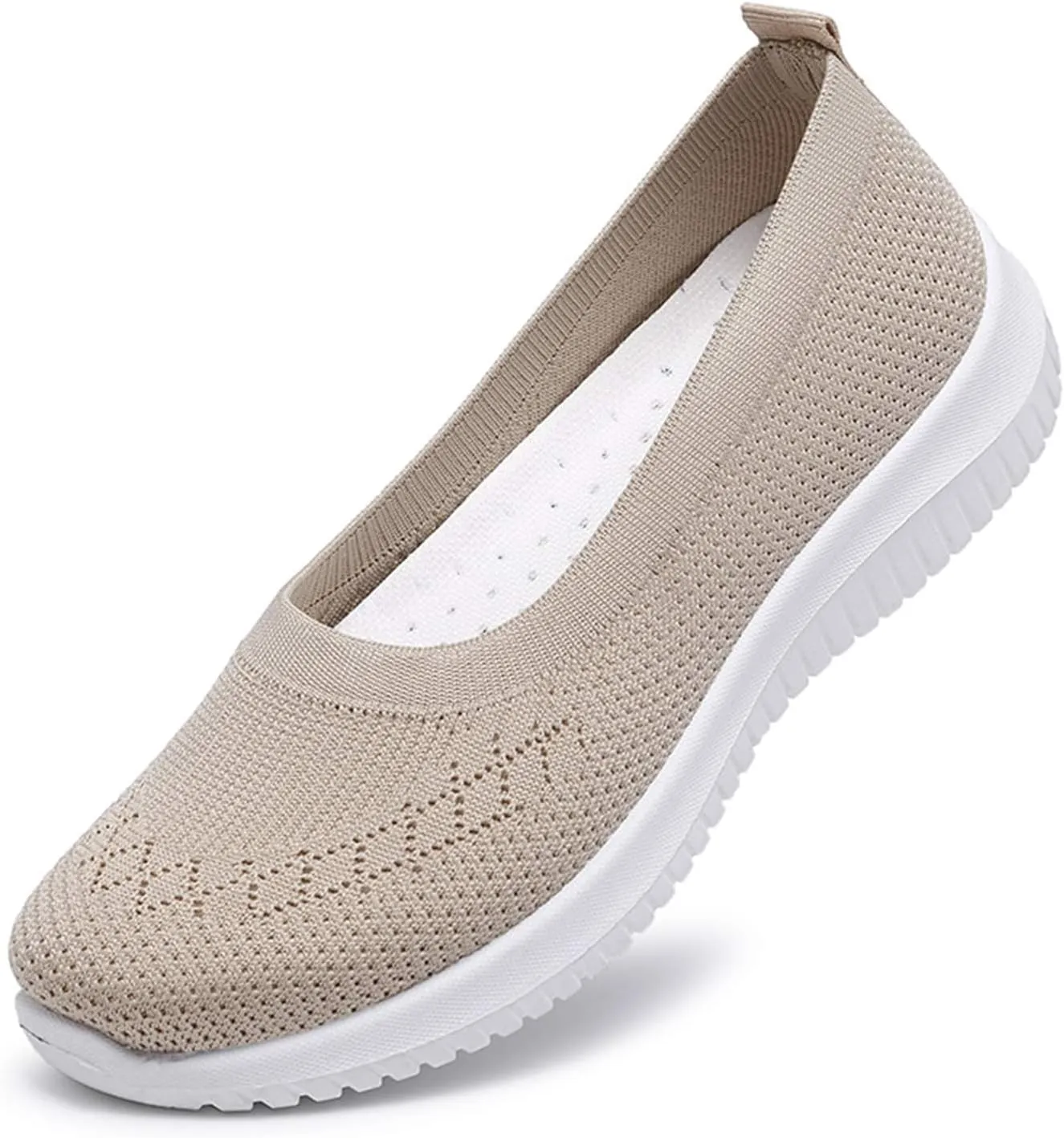 Womens Woven Orthopedic Breathable Soft Shoes Go Walking Womens Breathable Walking Shoes Slip On Mesh Knitted Flats Gym Sneakers Lightweight Casual Easy Shoe Arch Support Orthopedic Flat Footwear