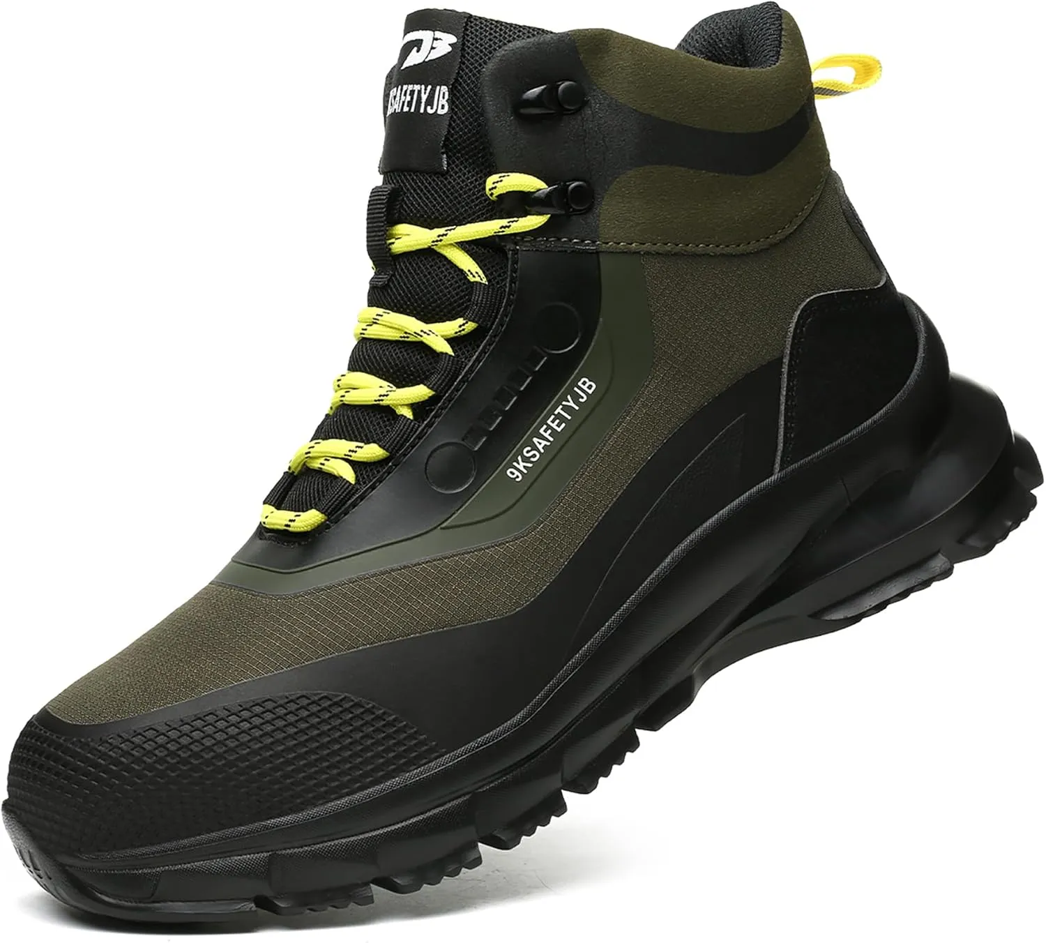 Work Safety Boots for Men and Women High Top Waterproof Lightweight Steel Toe Construction Shoes