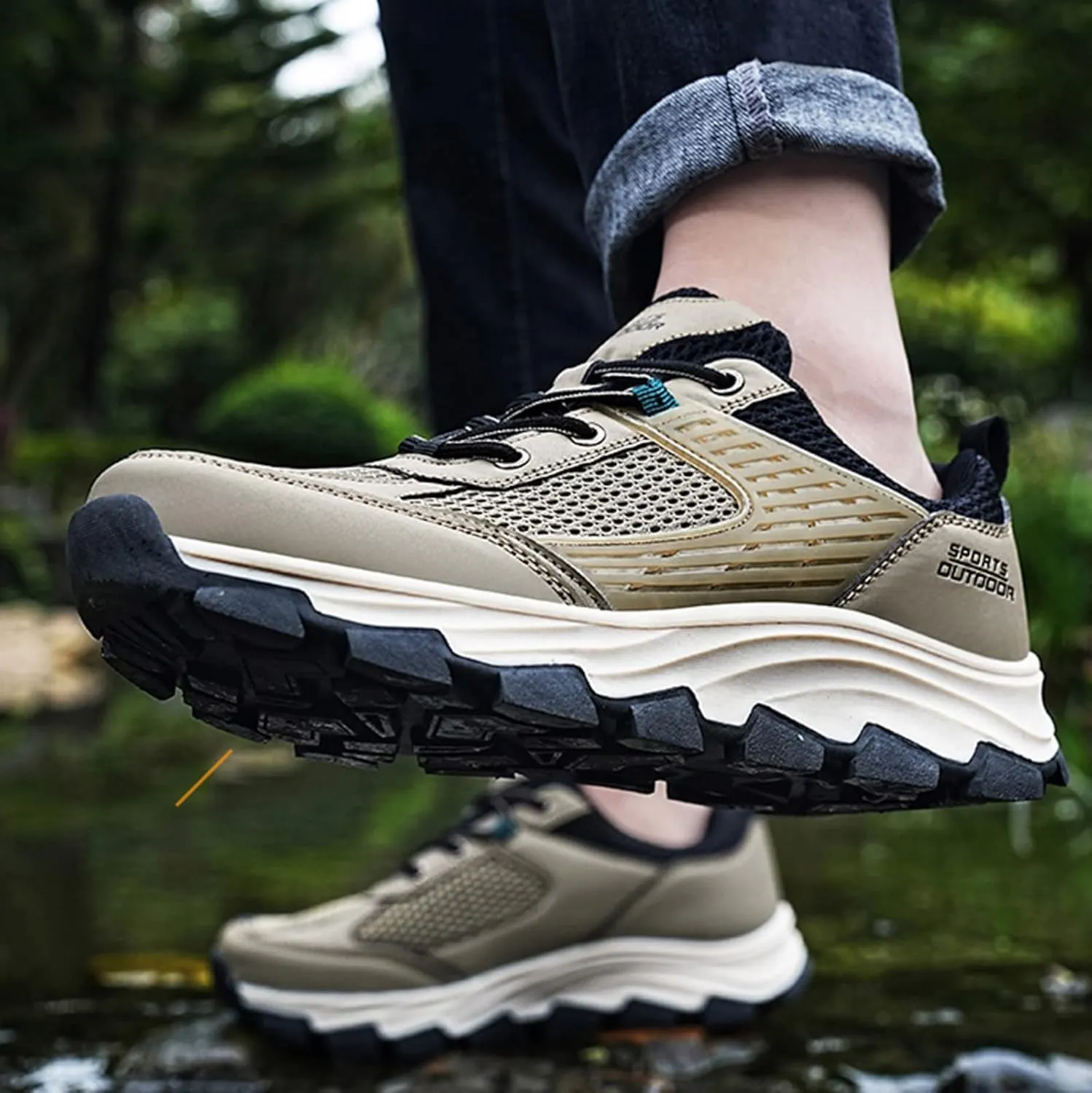Workout Athletic Sport Shoes for Men Comfortable Breathable Stretch Canvas Slip on Sneaker Memory Foam Sneaker