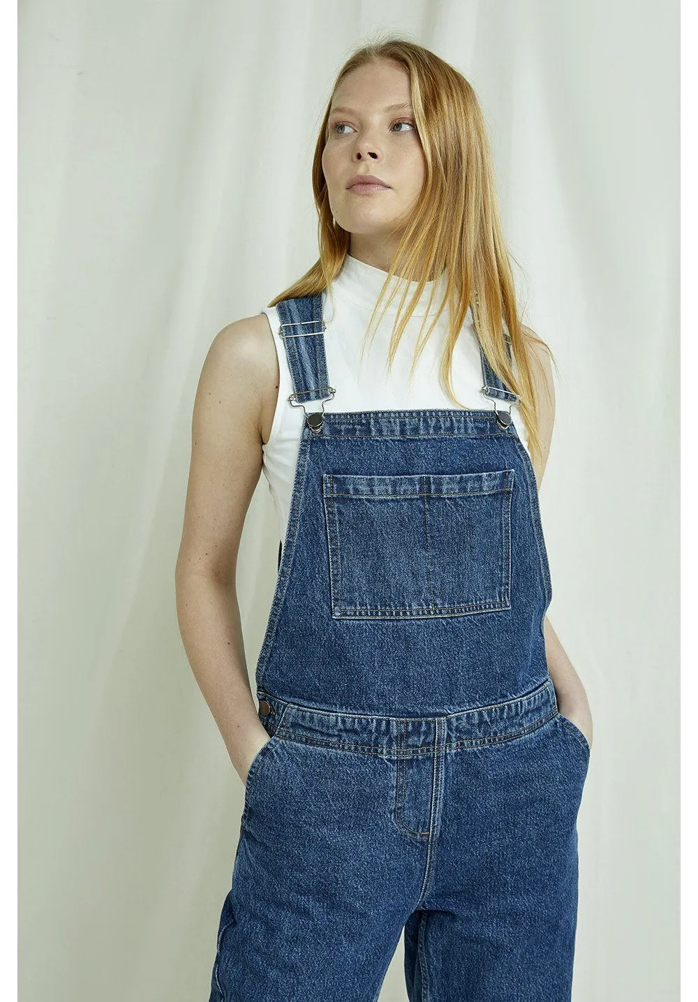 W's Brooklyn Denim Dungarees - Organic Cotton