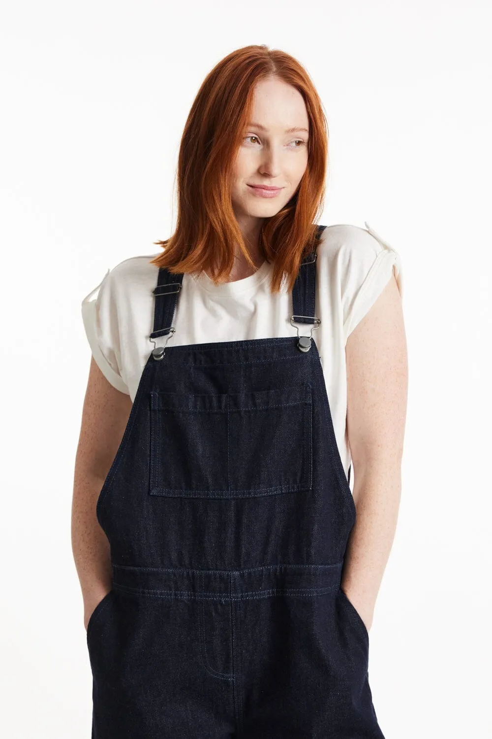 W's Brooklyn Denim Dungarees - Organic Cotton