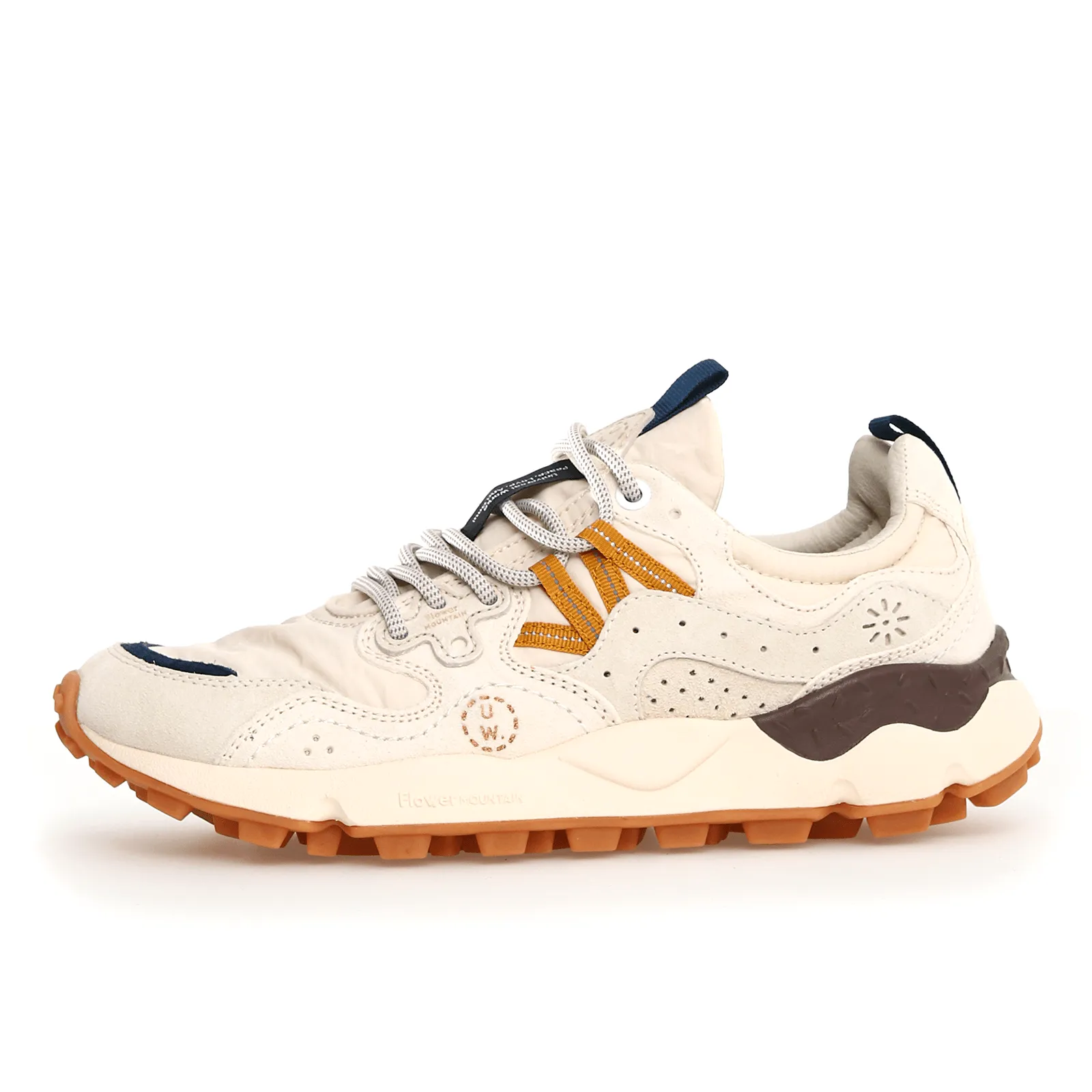 Yamano 3 Suede/Nylon Ecru-Light Brown