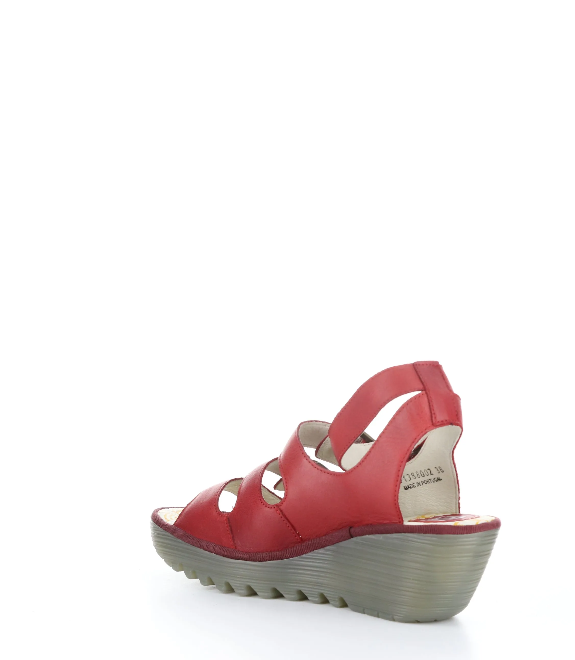 YORN388FLY CHERRY RED Round Toe Shoes