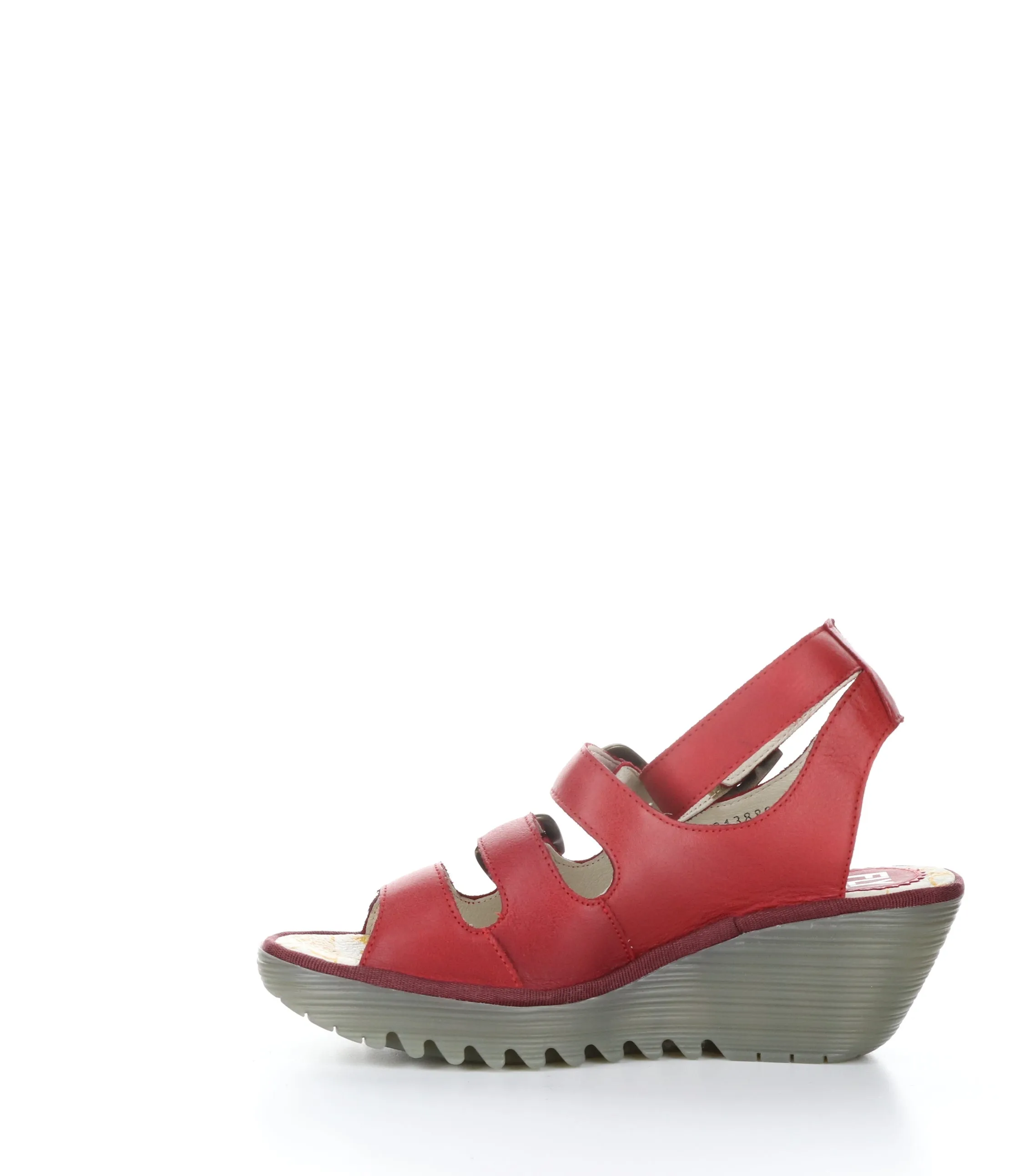 YORN388FLY CHERRY RED Round Toe Shoes