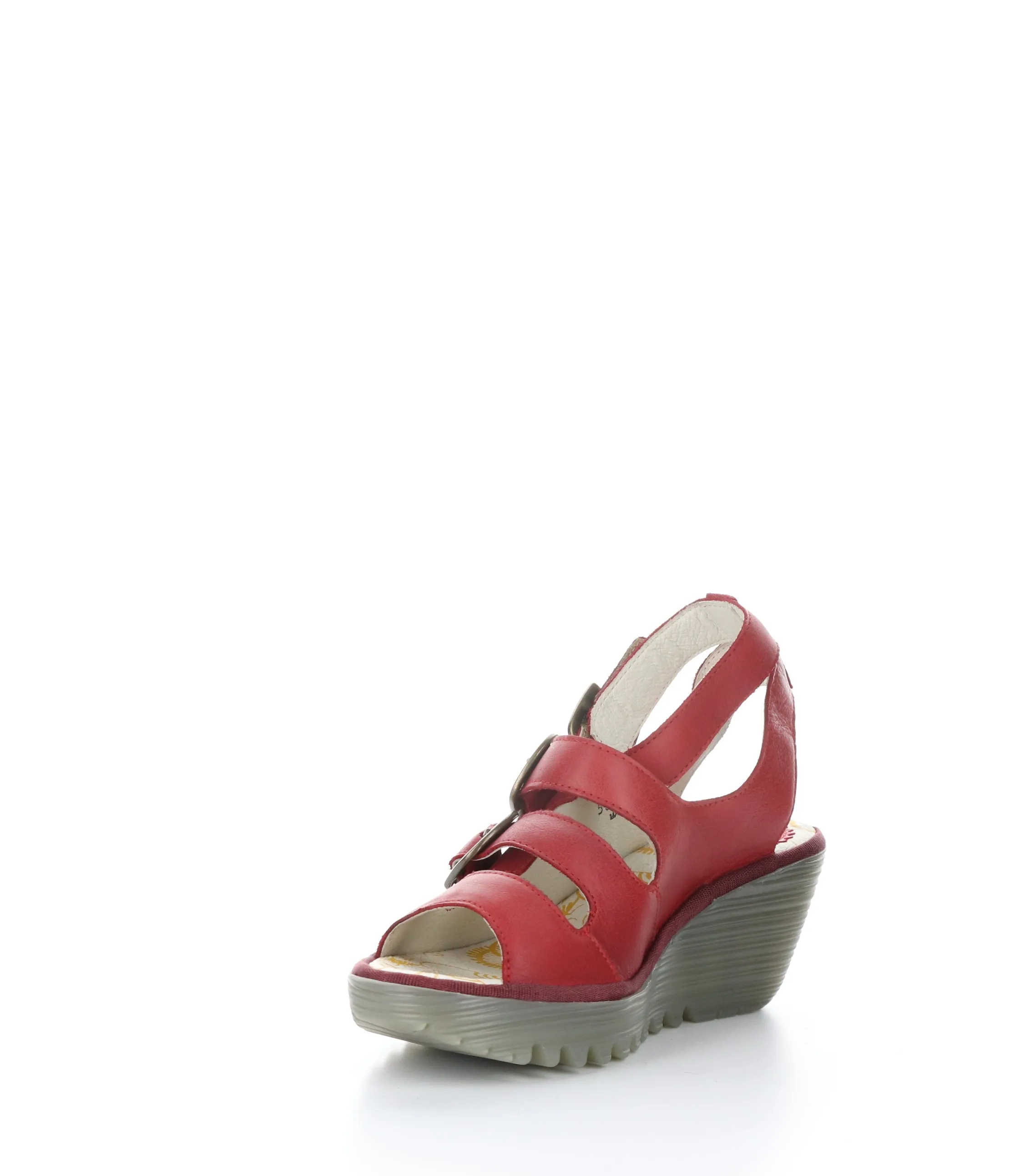 YORN388FLY CHERRY RED Round Toe Shoes