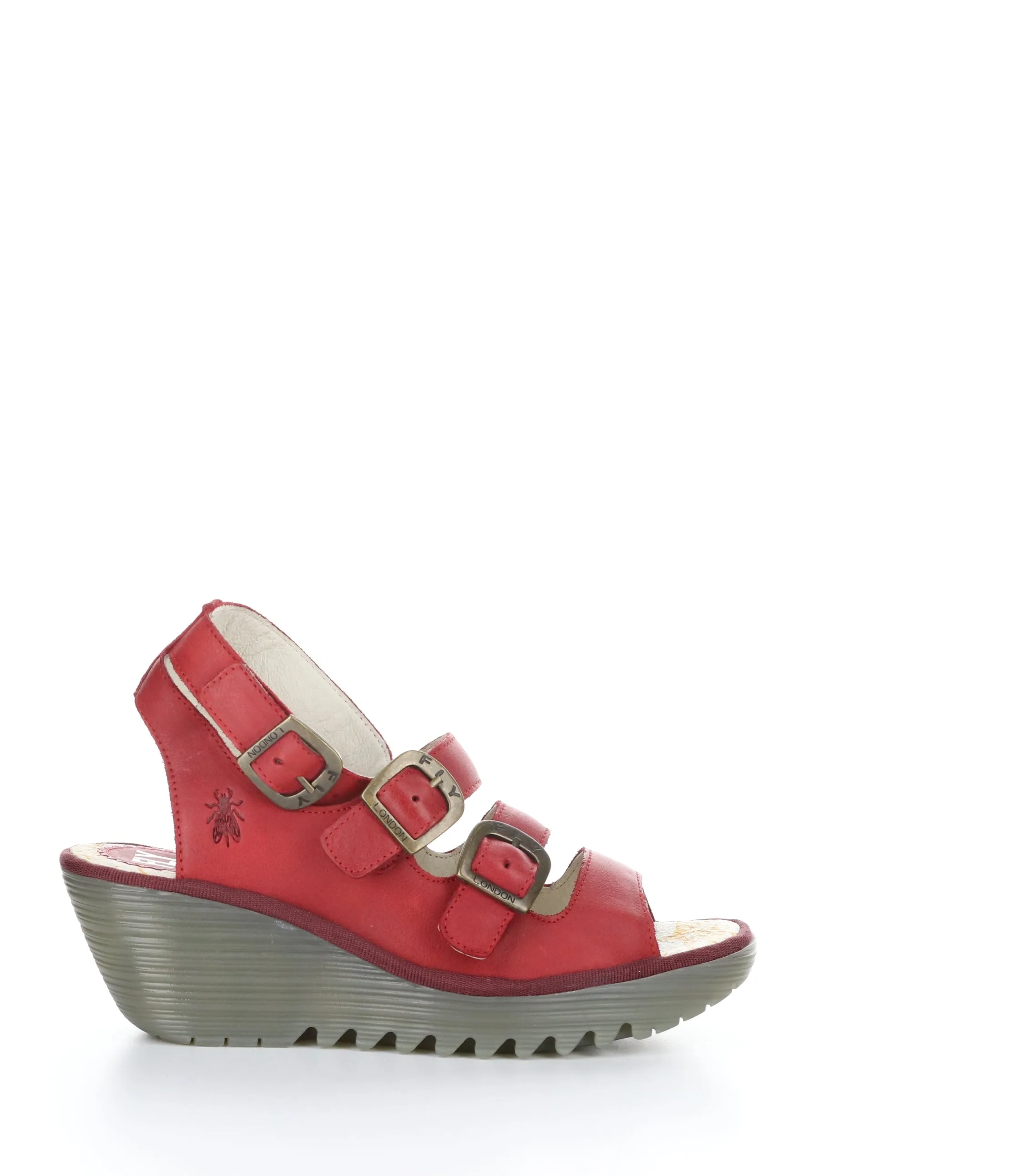 YORN388FLY CHERRY RED Round Toe Shoes